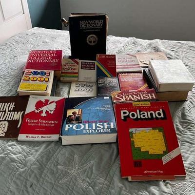 KKF072- Various Polish Books, Dictionary’s And More