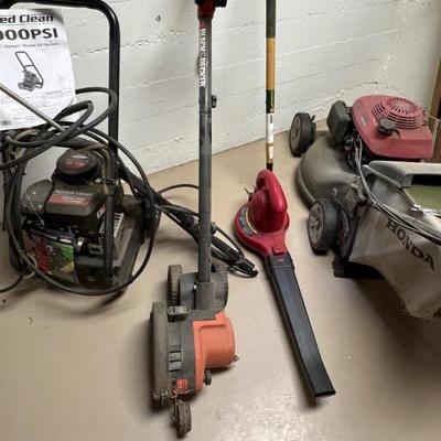 Pressure washer, edger, blower