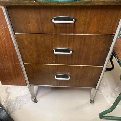 MCM Raymond Loewy Hill  industrial/medical rolling cabinet
