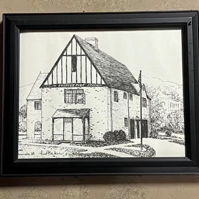 Framed print - signed by Roanoke artist, Lee Penny Baker