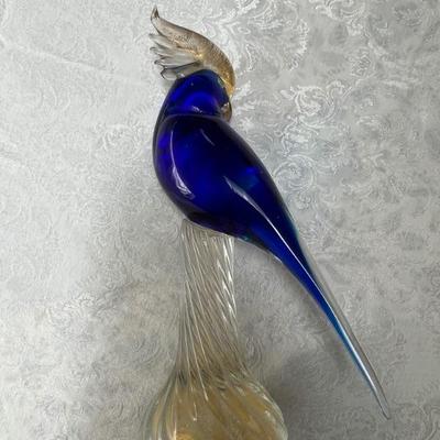 Murano glass cockatoo