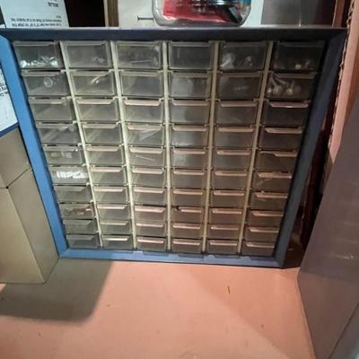 Small cabinet for fasteners, etc.