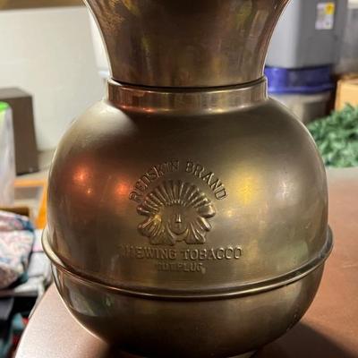 Redskin Chewing Tobacco advertising spittoon