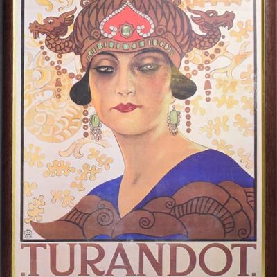 Puccini's "Turandot" Reproduction Poster in Frame by Prints Plus