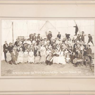 Antique 1922 Sacramento Pac T&T Employee Party Photograph