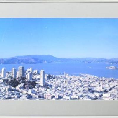Large Panoramic Photograph of the San Francisco Bay Facing Sausalito