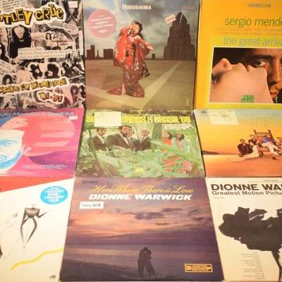 Lot Of 9 Records: Dionne Warwick, Sergio Mendes & Brasil '66, Hiroshima + More