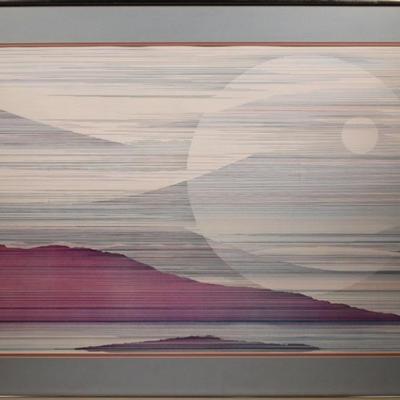 Marcus Uzilevsky "Wings of the Morning" Linear Landscape Framed Print
