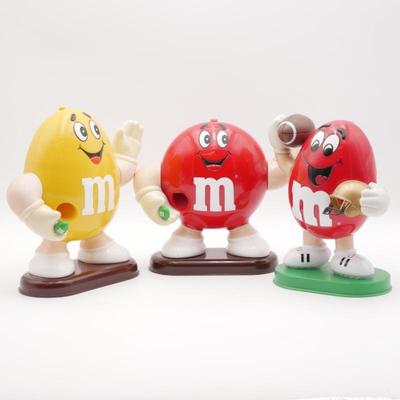 Set of 3 Vintage M&Ms Mascot M&M Dispensers