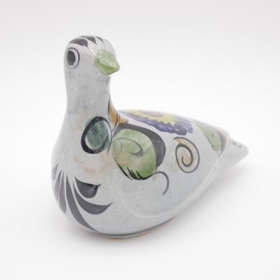 Hand Painted Tonala Mexico Pottery Dove