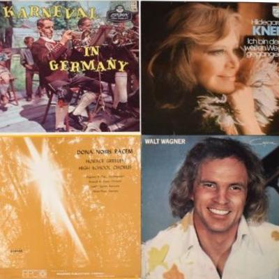 Lot Of 8 Records: George Winston, Hidegard Knef, Walt Wagner + More