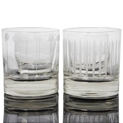 Set of 4 Mikasa "Cheers" Double Old Fashioned Glass Tumblers (10 oz)