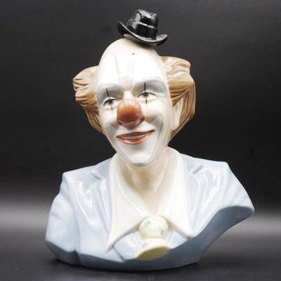 Porcelain Bust of a Clown