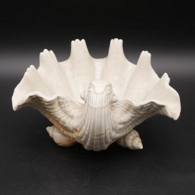 Fitz and Floyd Ceramic Seashell Dish