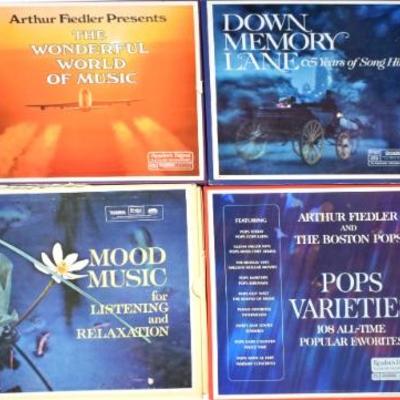Lot of 8 Records: The Stardust Voices, Arthur Fiedler & The Boston Pops, + More