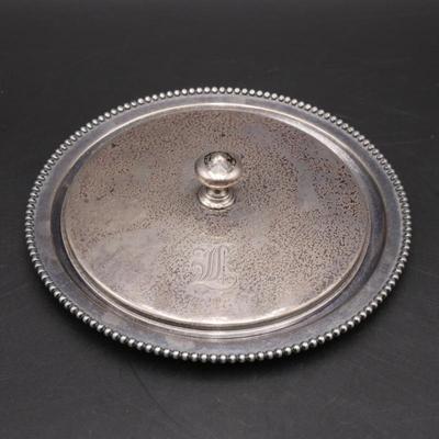 Barbour Silver Co. Nickel Silver Plate Covered Dish