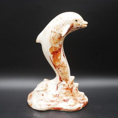Sitka Clay Dolphin Statue