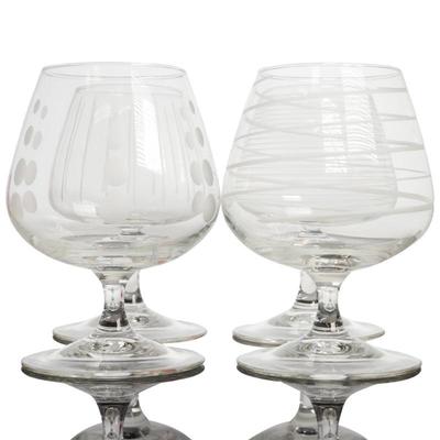 Set of 4 ARC France Barware Brandy Snifters