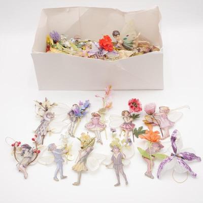Large Assortment of Bradford Editions Porcelain Flower Fairies Ornaments