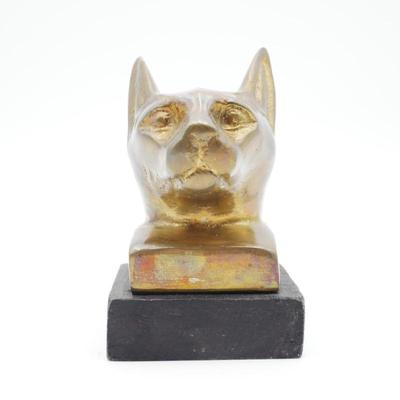 Egyptian-Style Brass Cat Bust