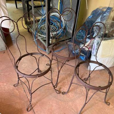 iron bistro seats refurb