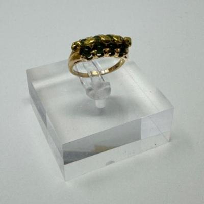 Classic 10k Yellow Gold Ring w/ Jade Stone (4.22g)	