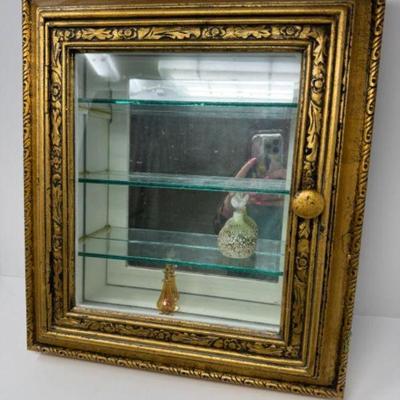 Wayborn Furniture 2000 Gold Wall Mirrored Display Cabinet	