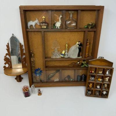 Big Showcase, Small Stars: Curio Cabinet & Tiny Shelf for Mini Wonders	