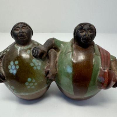 A Touch of South American Romance: Folk Art Sculpture - Signed	