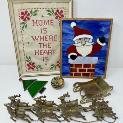 ﻿Santa in Chimney by Norm Zemke + Holiday Treasures & Ornaments	