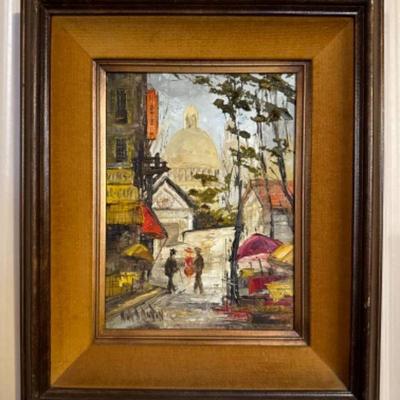 Place du Tertre, Montmartre, Paris by Nina Buxton (July 17, 1970) - Signed	