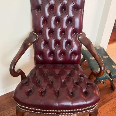 Hancock and Moore Queen Style Tufted Chairs (2 of them)