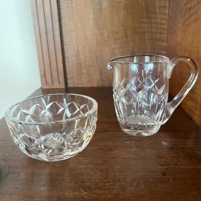 Waterford Crystal Creamer and Sugar Bowl