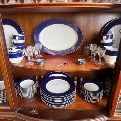 Cathy Hardwick For Mikasa Royal Cobalt China Set