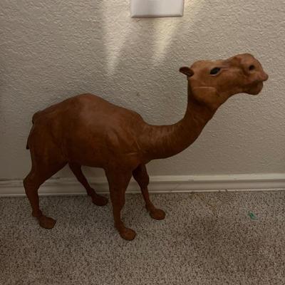 Large Vintage Leather Camel