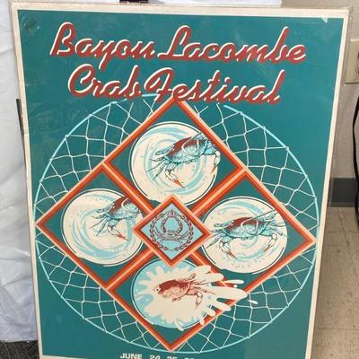 1983 Bayou Lacombe Crab Festival Pint - Hand Signed and Numbered RML5020