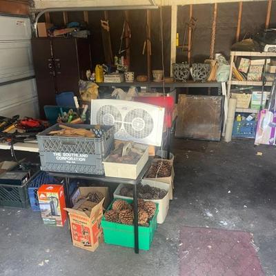 LOTS OF VINTAGE HOLIDAY ITEMS, GARAGE ITEMS & MISC.