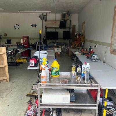 large selection of tools and supplies