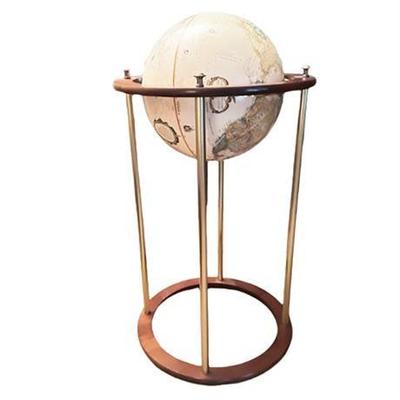 Lot 019  
Vintage Replogle 12" World Classic Globe and Brass Stand