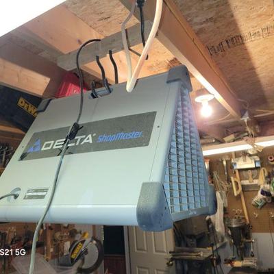 delta work shop suspended fan ventilation system
