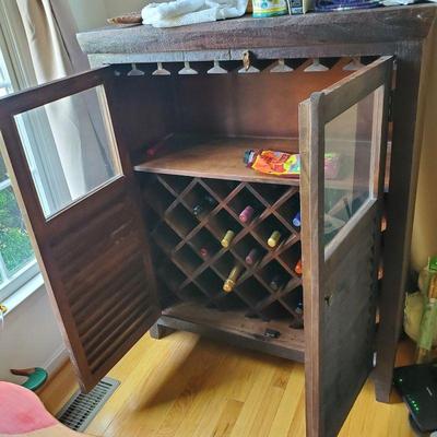 wine and bar storage cabinet