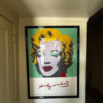Andy Warhol Restrospektive Exhibition Museum Ludwig framed 