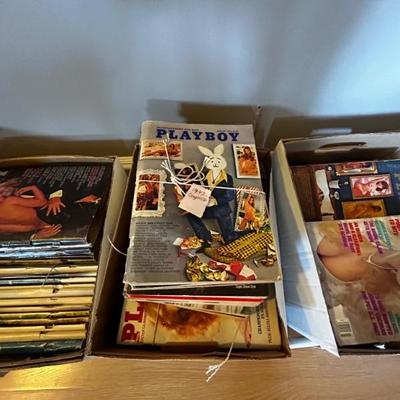 Vintage Playboy Magazines 1960-1990s