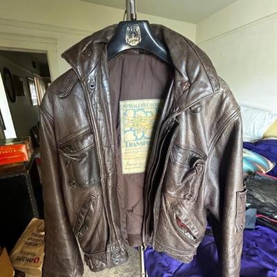 Vintage leather jacket 1980s 