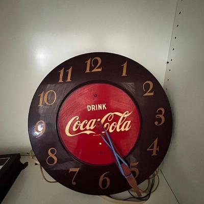 Coca-Cola Advertising Clock 1940