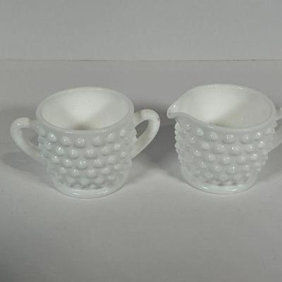 Hobnail Milk Glass