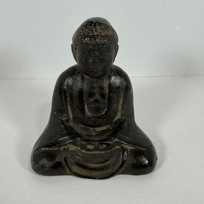 Sm cast Iron Buddha