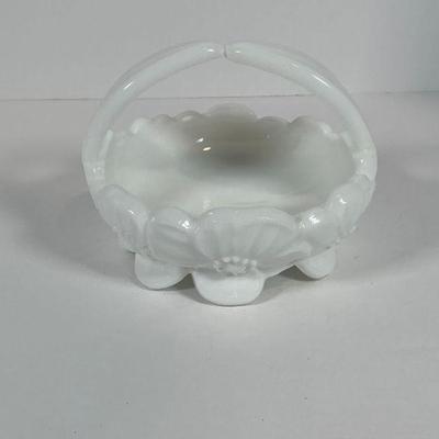 Westmoreland Milk Glass Basket