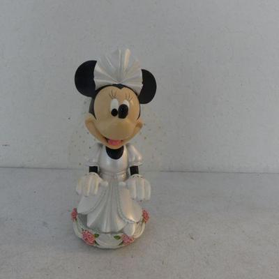 Vintage Bride Minnie Mouse Bobble Head - 8½" Tall