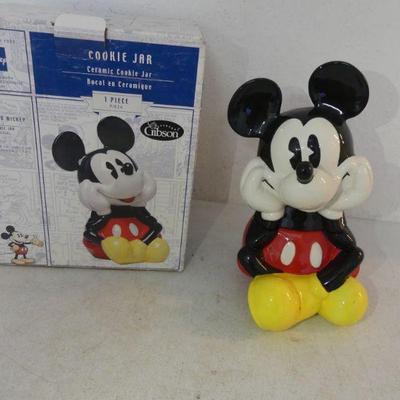 2006 Mickey Mouse/Gibson Pie-Eyed Mickey Ceramic Cookie Jar - New in Box